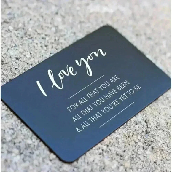 Thin Metal Inspirational Wallet Card - Picture 2 of 3